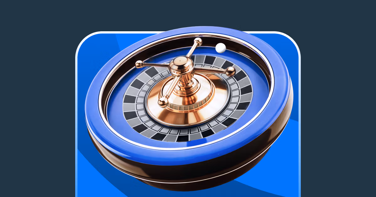 Stake roulette wheel close-up